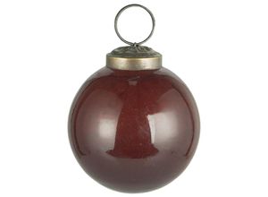 5709898341497 - Weihnachtskugel Glas pebbled Höhe 65 Ø 58 cm coral almond