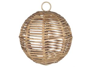 5709898351656 - Ib Laursen Weihnachtskugel Rattan Ø 10 cm