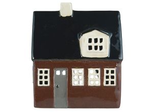 5709898353780 - Haus für Teelicht Nyhavn 1 Dachfenster braun 13 x 75 x 16 cm