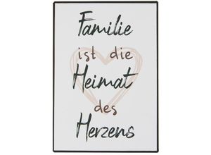 5709898354749 - Ib Laursen Metallschild Famile ist die Heimat des Herzens 14 x 20 cm