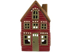 5709898360009 - Lichthaus aus Keramik Thorshavn rot 77 x 11 x 19 cm