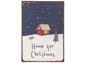 5709898364847 - Metallschild Home for Christmas 14 x 20 cm