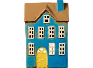 5709898374167 - Teelichthaus Nyhavn gelbe Tür 133 x 75 x 205 cm