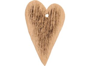 5709898382711 - Herzanhänger Geschenkanhänger aus Holz 35 x 55 cm braun