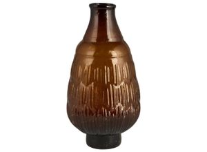 5709898385231 - Vase mit schrägem Hals und kleinem Fuß mundgeblasen Höhe 26 Ø 13 cm