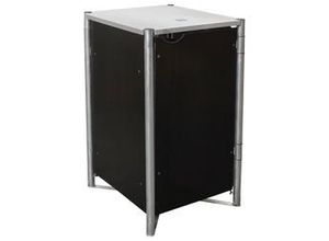 5710611887147 - Metall Mülltonnenbox für 1 Mülltonne 240 Liter Schwarz 81x70x115 cm - Hide