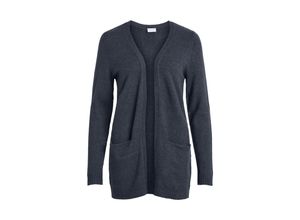 5710639548297 - VILA Cardigan VIRIL OPEN L S KNIT CARDIGAN - NOOS Total Eclipse MELANGE Unifarben Blau - Gr XXL