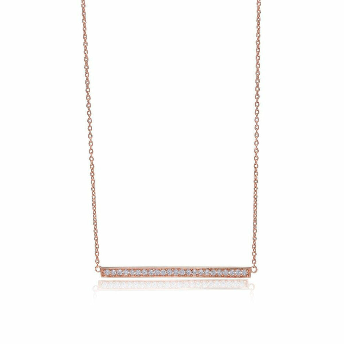 5710698034694 - Ladies Necklace SJ-C1013-CZ-RG 35 cm 5710698034694 - Ladies Necklace SJ-C1013-CZ-RG 35 cm