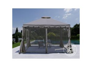 5710828826472 - Pavillon Osiris 4x4m Grau - Grau