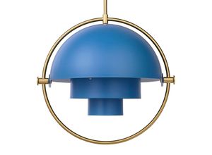 5710902689344 - GUBI Hängeleuchte Multi-Lite Ø 36 cm messing blau