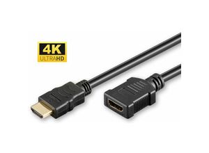 5711045384769 - Microconnect HDMI M F - 1m HDMI Kabel HDMI Typ A (Standard) Schwarz - HDMI Kabel (1m HDMI Typ A (Standard) HDMI Typ A (Standard) Schwarz)