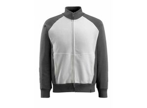 5711074267408 - - Sweatshirt amberg unique mit Reißverschluss 50565 Gr 2XL weiss dunkelanthrazit