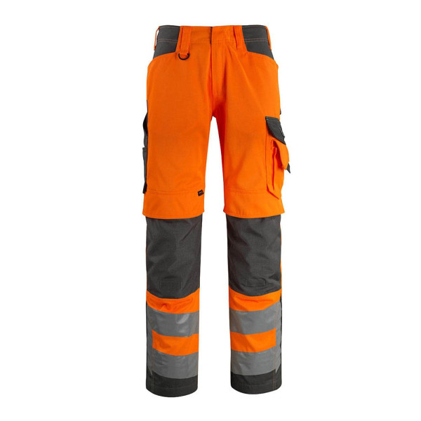 5711074277971 - unisex Warnschutzhose Kendal  orange dunkelanthrazit Größe 28