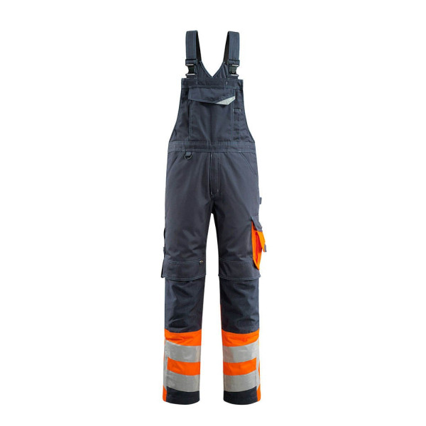 5711074288281 - Arbeitshose Sunderland Warnschutz Unisex schwarzblau hi-vis orange Größe 98 5711074288281 MASCOT