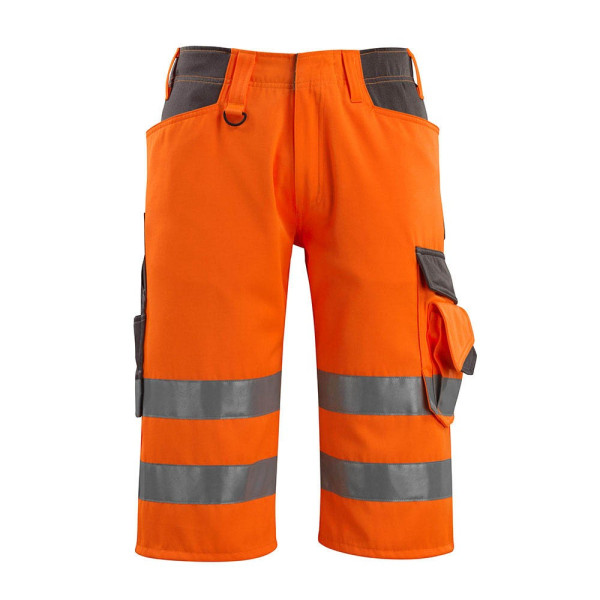 5711074300594 - unisex Warnschutzhose kurz Luton  orange dunkelanthrazit Größe 44