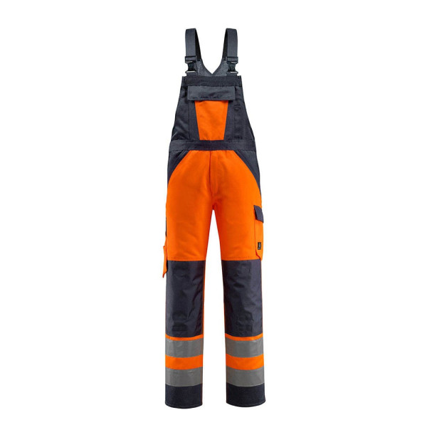 5711074303915 - MASCOT® unisex Warnschutz-Latzhose Gosford orange schwarzblau Größe 25