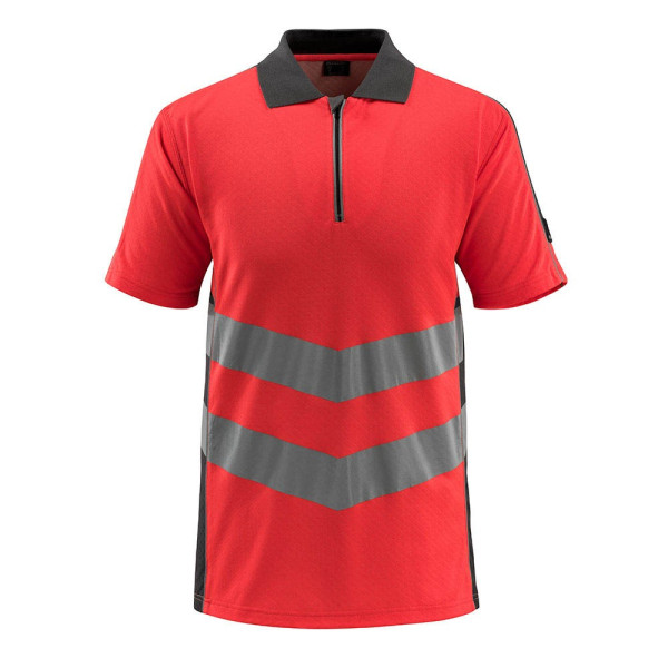 5711074320738 - MASCOT® unisex Warnschutz Shirt Murton rot dunkelanthrazit Größe XL