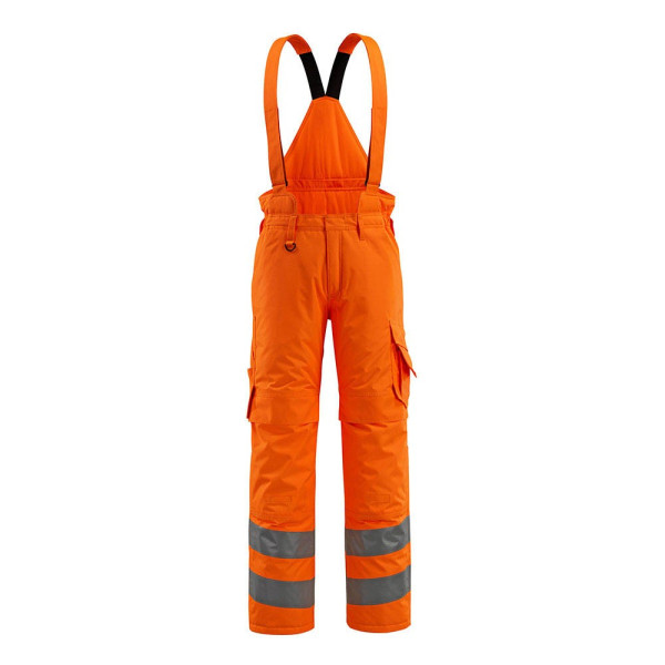 5711074338122 - Arbeitshose Ashford Warnschutz Unisex hi-vis rorange Größe M 5711074338122 MASCOT