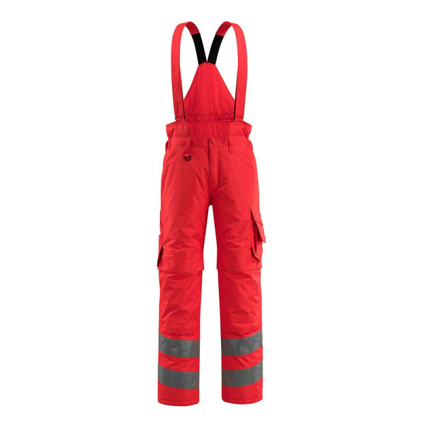 5711074338443 - MASCOT® unisex Warnschutz-Latzhose Ashford rot Größe S