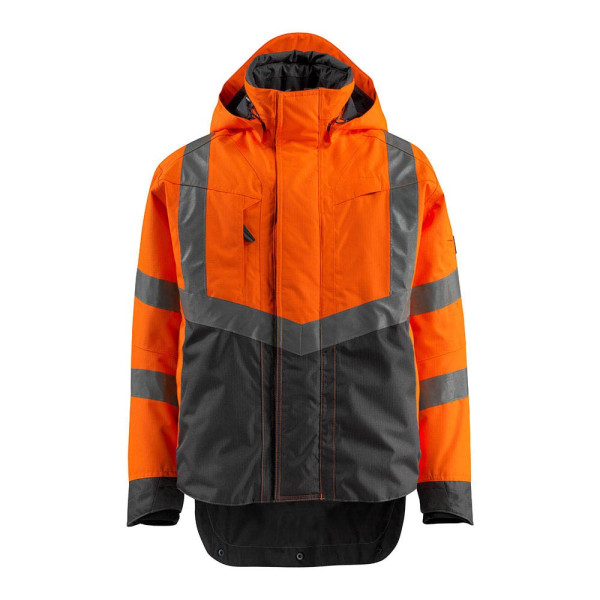 5711074341269 - Safe supreme Warnschutz Hard Shell Jacke Harlow 15501-231 Gr xl hi-vis orange dunkelanthrazit - hi-vis orange dunkelanthrazit - Mascot