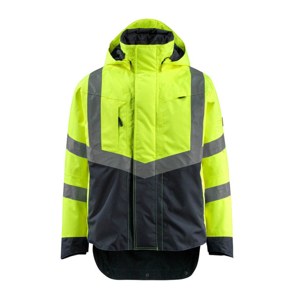 5711074341504 - Safe supreme Warnschutz Hard Shell Jacke Harlow 15501-231 Gr l hi-vis gelb schwarzblau - hi-vis gelb schwarzblau - Mascot