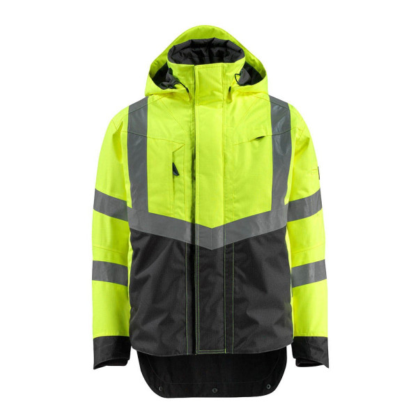 5711074341603 - Safe supreme Warnschutz Hard Shell Jacke Harlow 15501-231 Gr 2XL hi-vis gelb schwarz - hi-vis gelb schwarz - Mascot