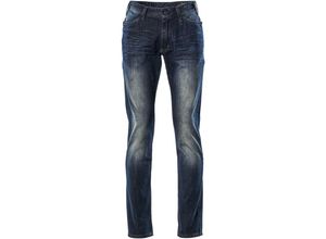 5711074363087 - Frontline Jeanshose Manhatten 15379 strapazierfähig und moderne Passform Farbe blau - 76 Größe W32 L36 - Mascot