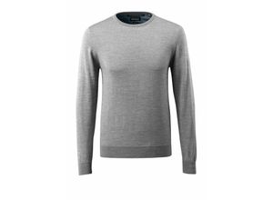 5711074522040 - Strickpullover FRONTLINE runder Halsausschnitt Herren 50636 Gr L grau-meliert - grau-meliert