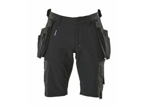 5711074631544 - Advanced Shorts mit abnehmbaren Hängetaschen Gr 48 schwarz - schwarz - Mascot