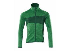 5711074650330 - - accelerate Strickjacke 18103 Arbeitsjacke Strickpullover Fleecepullover Farbe Grasgrün Grün - 33303 Größe s