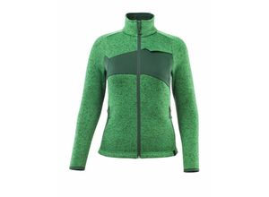 5711074672868 - ACCELERATE Strickpullover mit Reißverschluss Damenpassform 18155 Gr M grasgrün grün - grasgrün grün