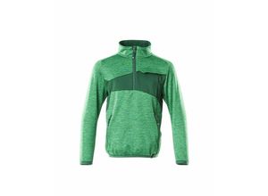 5711074680832 - Accelerate Fleecepullover für Kinder mit kurzem Reißverschluss Gr 116 grasgrün grün - grasgrün grün - Mascot