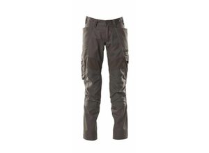 5711074692347 - Accelerate Hose mit CORDURA-Knietaschen Stretch-Einsätze Gr 108 dunkelanthrazit - dunkelanthrazit - Mascot