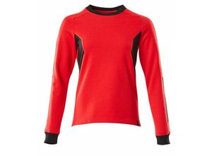 5711074734245 - Accelerate Sweatshirt Damenpassform 18394 Gr l verkehrsrot schwarz - verkehrsrot schwarz - Mascot