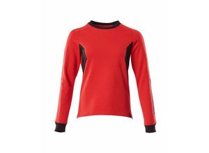 5711074734290 - Accelerate Sweatshirt Damenpassform 18394 Gr xs verkehrsrot schwarz - verkehrsrot schwarz - Mascot