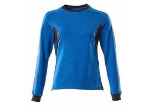 5711074734412 - Accelerate Sweatshirt Damenpassform 18394 Gr m azurblau schwarzblau - azurblau schwarzblau - Mascot