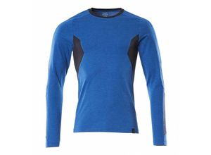 5711074737949 - Accelerate Longsleeve Premium 18381 Langarm Shirt für Arbeit & Freizeit Farbe Azurblau Schwarzblau - 91010 Größe xl - Mascot