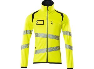 5711074783953 - Accelerate safe Fleecepullover 19103 Arbeits-Fleecejacke Fluoreszierend Farbe Hi-vis Gelb Schwarzblau Größe m - Mascot