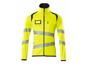 5711074783960 - Accelerate safe Fleecepullover 19103 Arbeits-Fleecejacke Fluoreszierend Farbe Hi-vis Gelb Schwarzblau Größe s - Mascot