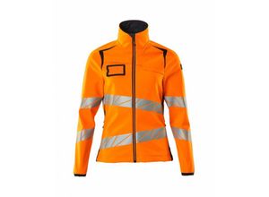 5711074787951 - Soft Shell Jacke Damenpassform Soft Shell Jacke Gr 3XL hi-vis orange schwarzblau - Mascot