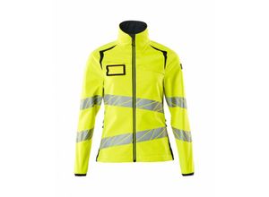 5711074789474 - Soft Shell Jacke Damenpassform Soft Shell Jacke Gr 5XL hi-vis gelb schwarzblau - Mascot