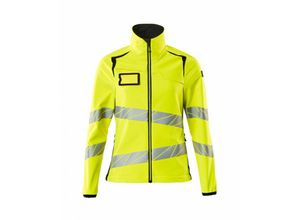 5711074789580 - Soft Shell Jacke Damenpassform Soft Shell Jacke Gr l hi-vis gelb schwarz - Mascot