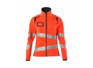 5711074789870 - Soft Shell Jacke Damenpassform Soft Shell Jacke Gr 5XL Hi-vis rot schwarzblau - Mascot