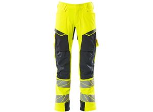 5711074796113 - Hose mt Knietaschen ultimate stretch Gr 82C44 hi-vis gelb schwarzblau - Mascot