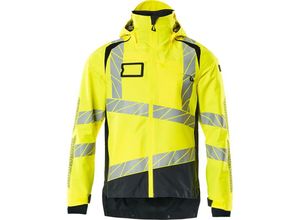 5711074798964 - Accelerate safe Hard Shell Jacke 19301 Warnschutz Arbeitsjacke Warnjacke Farbe Hi-vis Gelb Schwarzblau Größe 2XL - Mascot