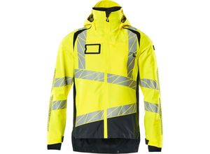 5711074798971 - Accelerate safe Hard Shell Jacke 19301 Warnschutz Arbeitsjacke Warnjacke Farbe Hi-vis Gelb Schwarzblau Größe 3XL - Mascot