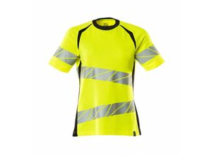 5711074802012 - T-Shirt Damenpassform T-shirt Gr 2XLONE hi-vis gelb schwarz - Mascot