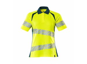 5711074802685 - Polo-Shirt Damenpassform Polo-shirt Gr 2XLONE hi-vis gelb dunkelpetroleum