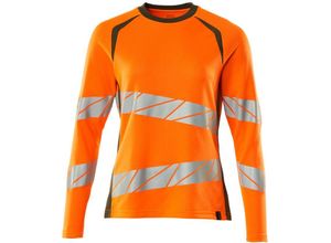 5711074803460 - Damen-T-Shirt 19091-771-1433 Gr xl hi-vis orange moosgrün - Mascot