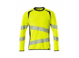 5711074803583 - Sweatshirt moderne Passform Sweatshirt Gr 2XLONE hi-vis gelb schwarzblau - Mascot